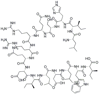 LEU-ILE-HIS-SER-GLN-ARG-ARG-GLN-ASP-ILE-LEU-ASP-LEU-TRP-ILE 结构式