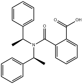 N,N-双[(S)-(-)-1-苯基乙基]邻氨甲酰苯甲酸 结构式