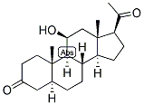 5-alpha-Pregnan-11-beta-ol-3,20-dione 结构式