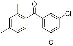 3,5-二氯-2',4'-二甲基苯甲酮 结构式