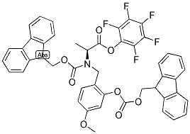 FMOC-(FMOCHMB)ALA-OPFP 结构式