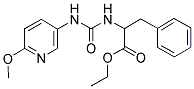 ETHYL 2-(((6-METHOXY(3-PYRIDYL))AMINO)CARBONYLAMINO)-3-PHENYLPROPANOATE 结构式