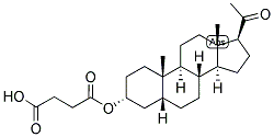 5-BETA-PREGNAN-3-ALPHA-OL-20-ONE HEMISUCCINATE 结构式