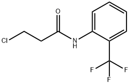 3-氯-N-[2-(三氟甲基)苯基]丙酰胺 结构式