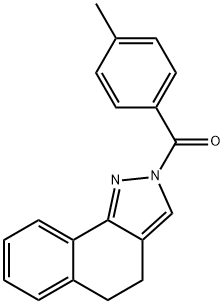 4,5-DIHYDRO-2H-BENZO[G]INDAZOL-2-YL(4-METHYLPHENYL)METHANONE 结构式