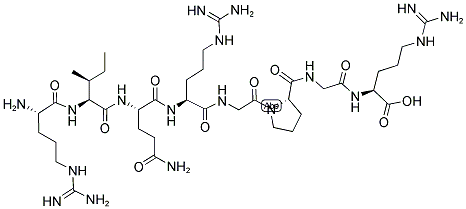 Arg-Ile-Gln-Arg-Gly-Pro-Gly-Arg 结构式