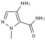 4-AMINO-2-METHYL-2 H-PYRAZOLE-3-CARBOXYLIC ACID AMIDE 结构式