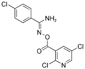 O1-[(2,5-DICHLORO-3-PYRIDYL)CARBONYL]-4-CHLOROBENZENE-1-CARBOHYDROXIMAMIDE 结构式