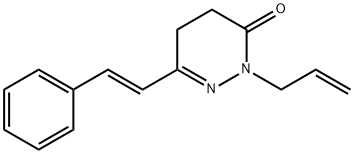 2-ALLYL-6-STYRYL-4,5-DIHYDRO-3(2H)-PYRIDAZINONE 结构式