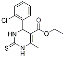 4-(2-CHLORO-PHENYL)-6-METHYL-2-THIOXO-1,2,3,4-TETRAHYDRO-PYRIMIDINE-5-CARBOXYLIC ACID ETHYL ESTER 结构式
