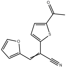 2-(5-ACETYL-2-THIENYL)-3-(2-FURYL)ACRYLONITRILE 结构式