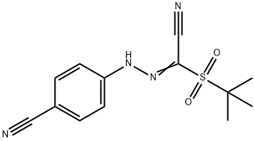 4-(2-[(TERT-BUTYLSULFONYL)(CYANO)METHYLENE]HYDRAZINO)BENZENECARBONITRILE