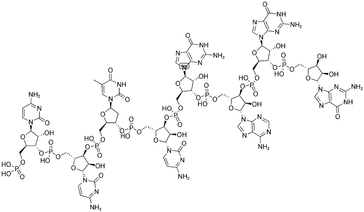 CCCTCGAGGG, 5'-PHOSPHORYLATED 结构式