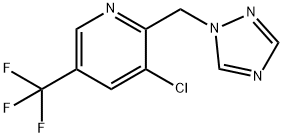 3-CHLORO-2-(1H-1,2,4-TRIAZOL-1-YLMETHYL)-5-(TRIFLUOROMETHYL)PYRIDINE 结构式