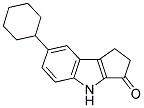 7-CYCLOHEXYL-1,4-DIHYDRO-2H-CYCLOPENTA[B]INDOL-3-ONE 结构式