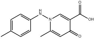 6-METHYL-4-OXO-1-(4-TOLUIDINO)-1,4-DIHYDRO-3-PYRIDINECARBOXYLIC ACID 结构式