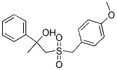 1-[(4-METHOXYBENZYL)SULFONYL]-2-PHENYL-2-PROPANOL 结构式