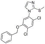 1-[5-(BENZYLOXY)-2,4-DICHLOROPHENYL]-2-(METHYLSULFANYL)-1H-IMIDAZOLE 结构式