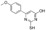 4-HYDROXY-2-MERCAPTO-6-(4-METHOXYPHENYL)PYRIMIDINE 结构式