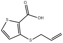 3-(Allylsulfanyl)-2-thiophenecarboxylic acid 结构式