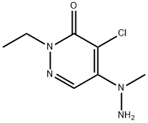 4-CHLORO-2-ETHYL-5-(1-METHYLHYDRAZINO)-3(2H)-PYRIDAZINONE 结构式