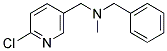 N-BENZYL(6-CHLORO-3-PYRIDINYL)-N-METHYLMETHANAMINE 结构式