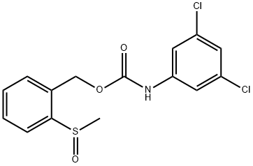 2-(METHYLSULFINYL)BENZYL N-(3,5-DICHLOROPHENYL)CARBAMATE 结构式