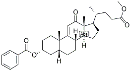 9(11), (5-BETA)-CHOLENIC ACID-3-ALPHA-OL-12-ONE 3-BENZOATE METHYL ESTER 结构式