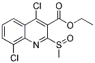 ETHYL 4,8-DICHLORO-2-(METHYLSULFINYL)QUINOLINE-3-CARBOXYLATE 结构式