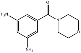 (3,5-二氨基苯基)(吗啉代)甲酮 结构式