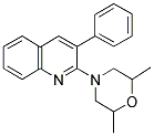 2-(2,6-DIMETHYLMORPHOLINO)-3-PHENYLQUINOLINE 结构式