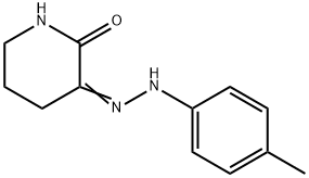 (Z)-3-(2-(对甲苯基)肼基)哌啶-2-酮 结构式