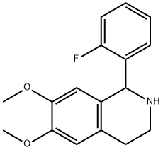 1-(2-FLUORO-PHENYL)-6,7-DIMETHOXY-1,2,3,4-TETRAHYDRO-ISOQUINOLINE 结构式
