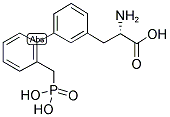 3-[2'-PHOSPHONOMETHYL[1,1'-BIPHENYL]-3-YL]ALANINE 结构式