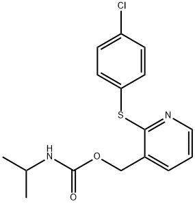 (2-[(4-CHLOROPHENYL)SULFANYL]-3-PYRIDINYL)METHYL N-ISOPROPYLCARBAMATE 结构式