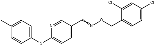 6-[(4-METHYLPHENYL)SULFANYL]NICOTINALDEHYDE O-(2,4-DICHLOROBENZYL)OXIME 结构式