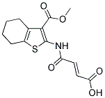 2-(3-CARBOXY-ACRYLOYLAMINO)-4,5,6,7-TETRAHYDRO-BENZO[B]THIOPHENE-3-CARBOXYLIC ACID METHYL ESTER 结构式