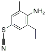 4-AMINO-3-ETHYL-5-METHYLPHENYL THIOCYANATE 结构式