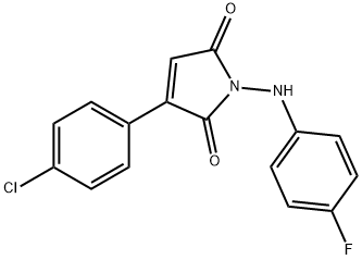 3-(4-CHLOROPHENYL)-1-(4-FLUOROANILINO)-1H-PYRROLE-2,5-DIONE