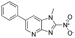 1-METHYL-2-NITRO-6-PHENYLIMIDAZO[4,5-B]PYRIDINE 结构式