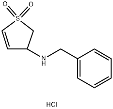 N-BENZYL-N-(1,1-DIOXIDO-2,3-DIHYDROTHIEN-3-YL)AMINE HYDROCHLORIDE 结构式