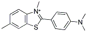 2-(4-DIMETHYLAMINO-PHENYL)-3,6-DIMETHYL-BENZOTHIAZOL-3-IUM 结构式