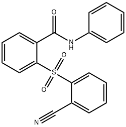 2-[(2-CYANOPHENYL)SULFONYL]-N-PHENYLBENZENECARBOXAMIDE 结构式