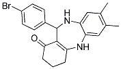 11-(4-Bromophenyl)-7,8-dimethyl-2,3,4,5,10,11-hexahydro-1H-dibenzo[b,e][1,4]diazepin-1-one 结构式