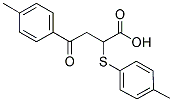 4-(4-METHYLPHENYL)-2-(4-METHYLPHENYLTHIO)-4-OXOBUTANOIC ACID 结构式