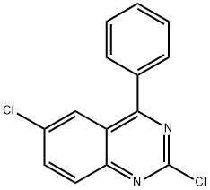 2,6-二氯-4-苯基喹唑啉 结构式