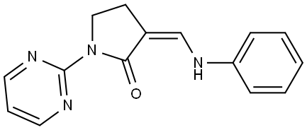 3-(Anilinomethylene)-1-(2-pyrimidinyl)-2-pyrrolidinone 结构式