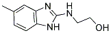 2-(5-METHYL-1H-BENZOIMIDAZOL-2-YLAMINO)-ETHANOL 结构式