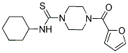 4-((CYCLOHEXYLAMINO)THIOXOMETHYL)PIPERAZINYL 2-FURYL KETONE 结构式