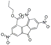 PROPYL 2,5,7-TRINITRO-9-OXO-9H-4-FLUORENECARBOXYLATE 结构式